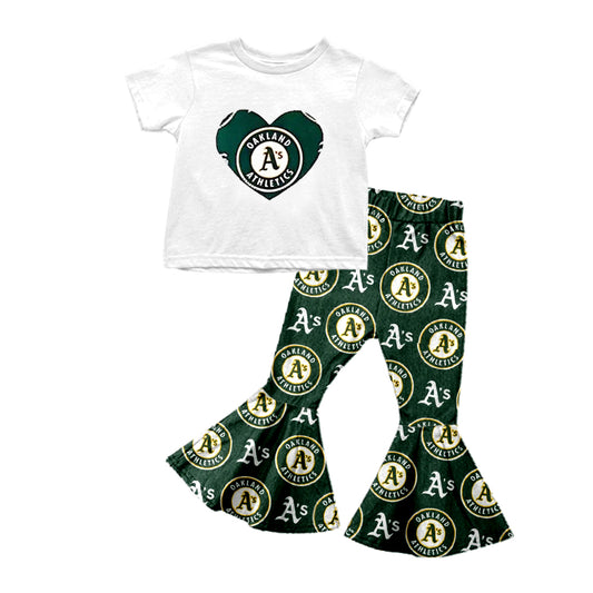 Baby Girls Baseball Team 9 Shirt Bell Pants Clothes Sets preorder(moq 5)
