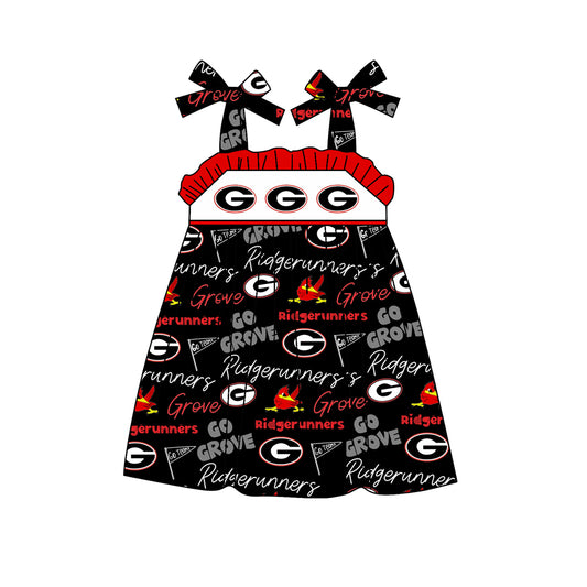 Baby Girls G Dog Team Strap Knee Length Dresses split order preorder May 20th
