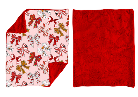 USA Shop Baby Kids Colorful Bows Red Blankets