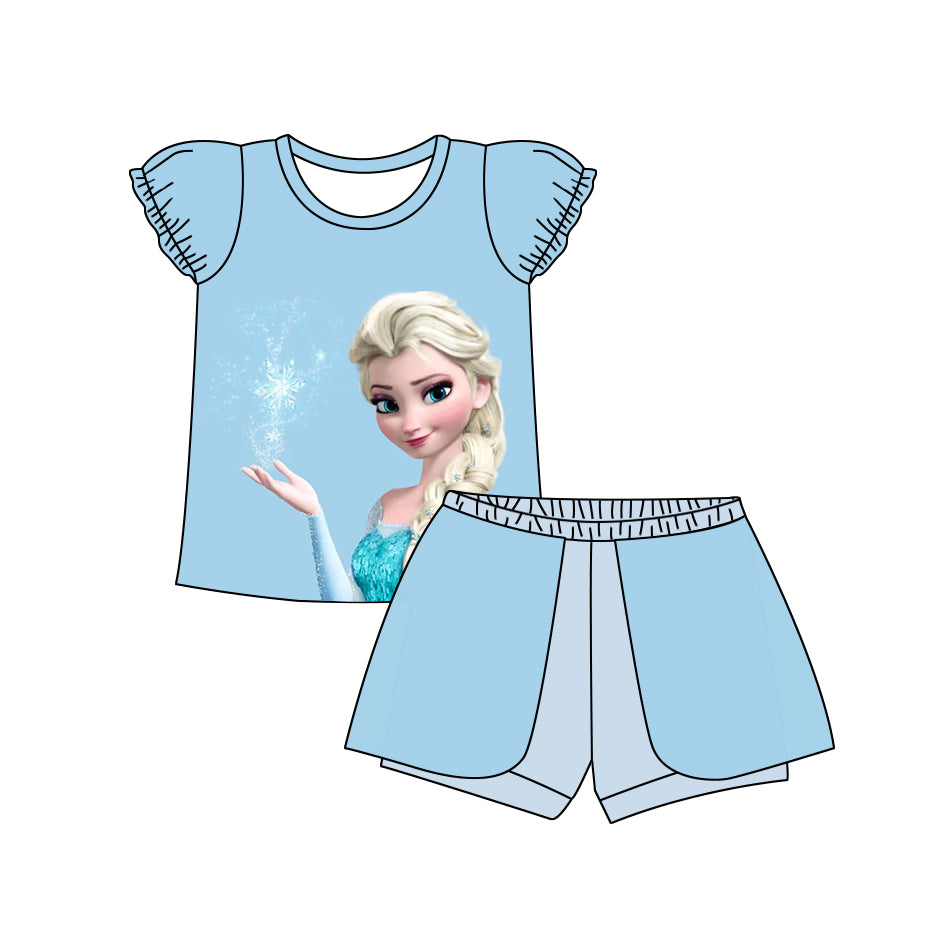 Baby Girls Princess Sister Shirt Shorts Summer Clothes Sets preorder (moq 5)
