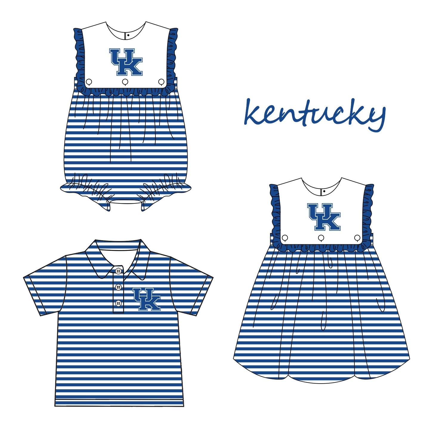 Custom moq 5 Football Item Kentucky Sibling Clothes