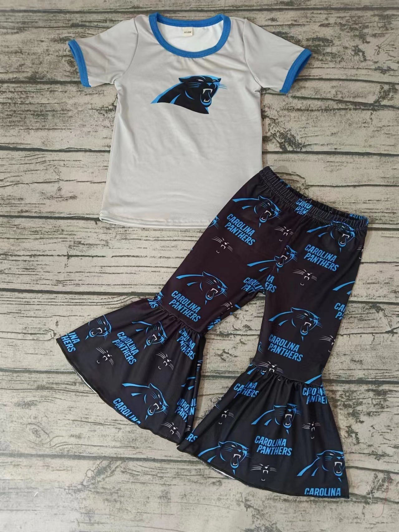 Baby Girls Chetah Tee Bell Pants Clothing Sets Preorder(moq 5)