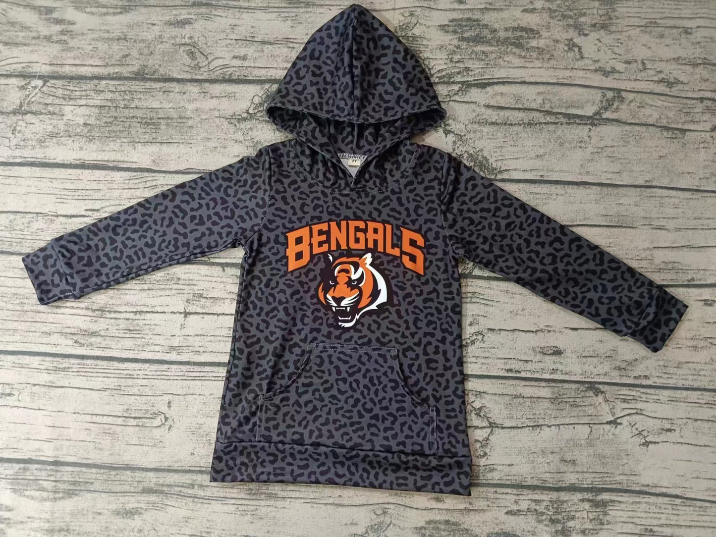 Adult Team Tiger Women Leopard Hooded Tops Preorder(moq 5)