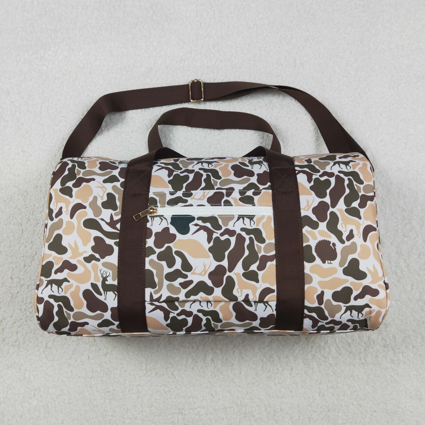 Women Camouflage Deers Hunting Duffle Gym Bags