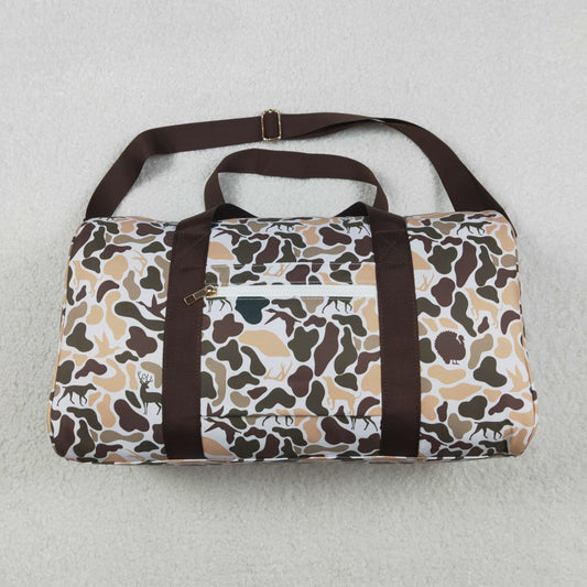 Women Camouflage Deers Hunting Duffle Gym Bags