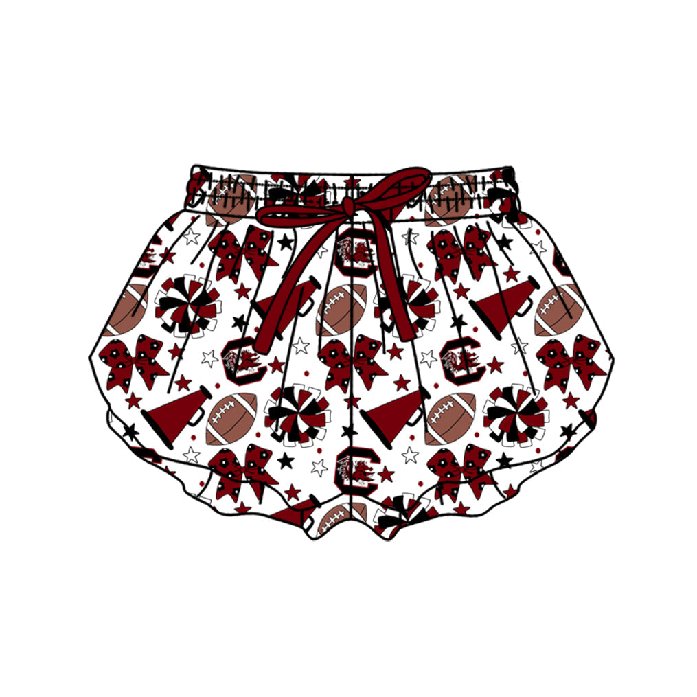 Preorder (moq 5)Baby Girls Bows Stars Footballs Team Butterfly Shorts Bottom
