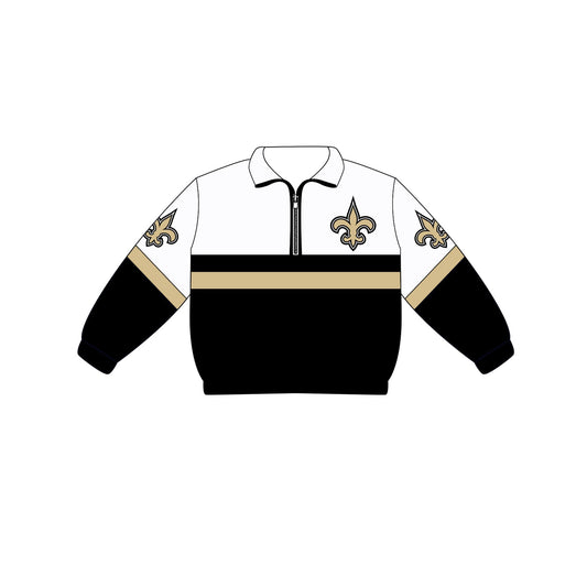 Preorder (moq 5)Baby Boys Long Sleeve Team Zip Pullovers Tops