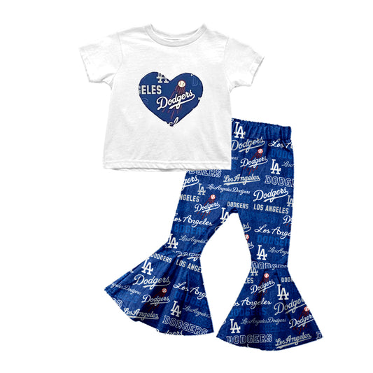 Baby Girls Baseball Team 4 Shirt Bell Pants Clothes Sets preorder(moq 5)
