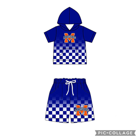 Preorder (moq 5)Baby Boys Marshals Hooded Top Shorts Clothes Sets