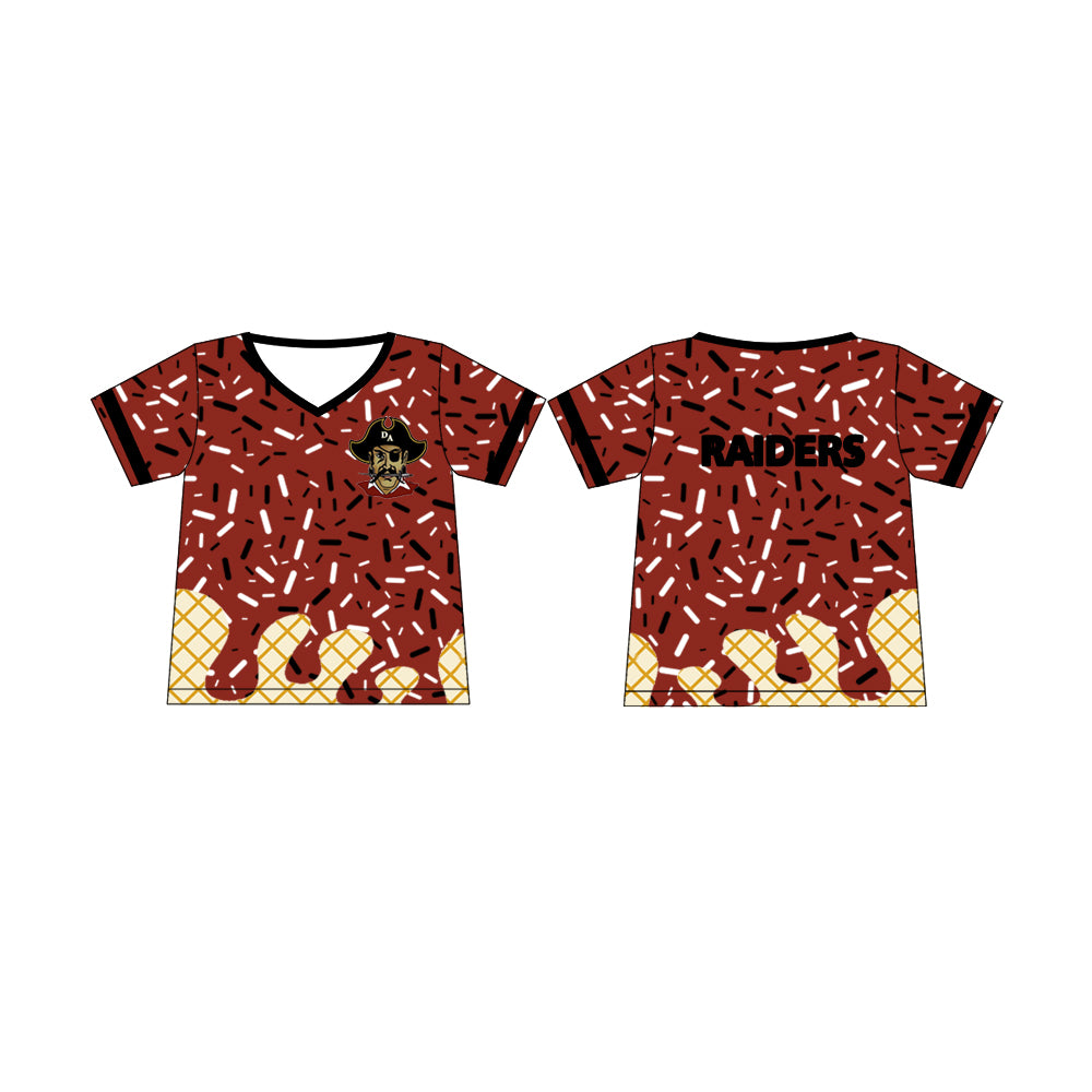 Preorder moq 5 Baby Boys Wine Raiders Team drips Tee Shirts Tops