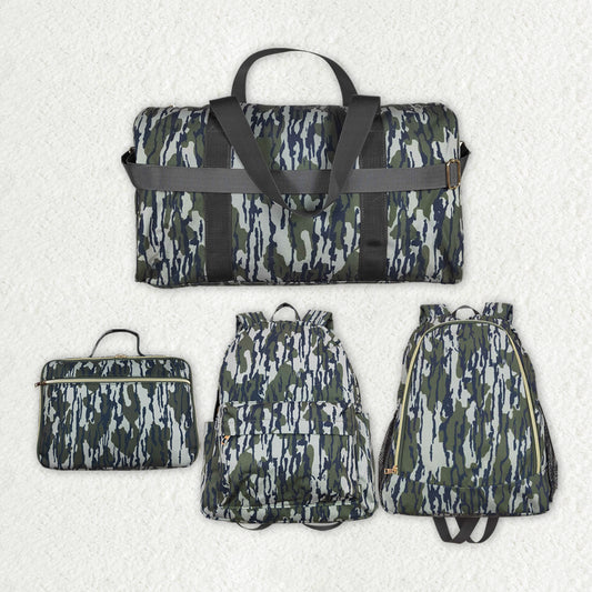 Kids Green Camo Backpacks Lunch Boxes Sibling Bags