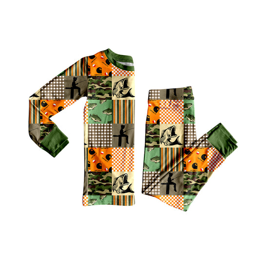 Preorder(moq 5) Baby Boys Pants Fishing Pajamas Sets
