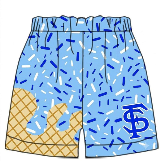 Preorder (moq 5)Baby Boys TS Blue Sprinkles Shorts Bottom