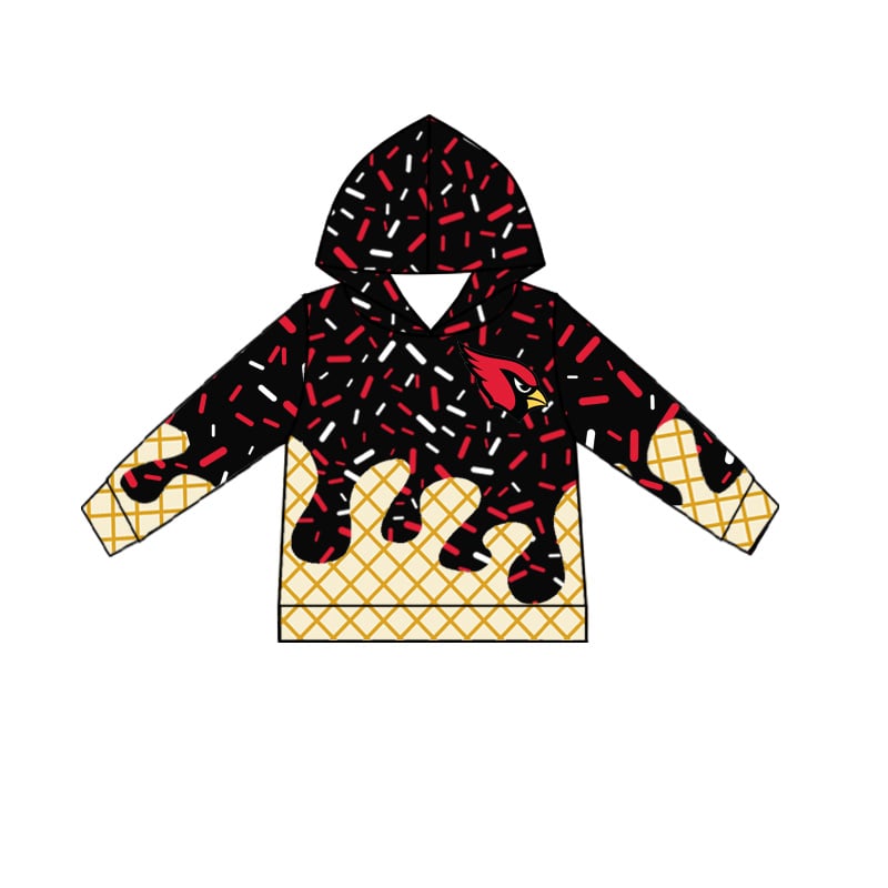 Preorder (moq 5)Baby Boys Long Sleeves cardinal Team Hoodies Top