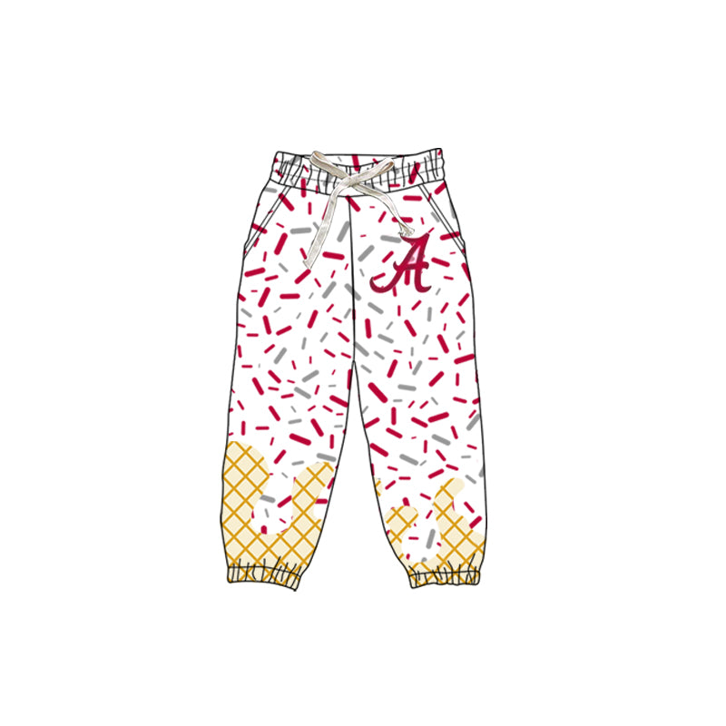 Preorder(moq 5)Baby Boys Alabama Team Jogger Pants Bottoms