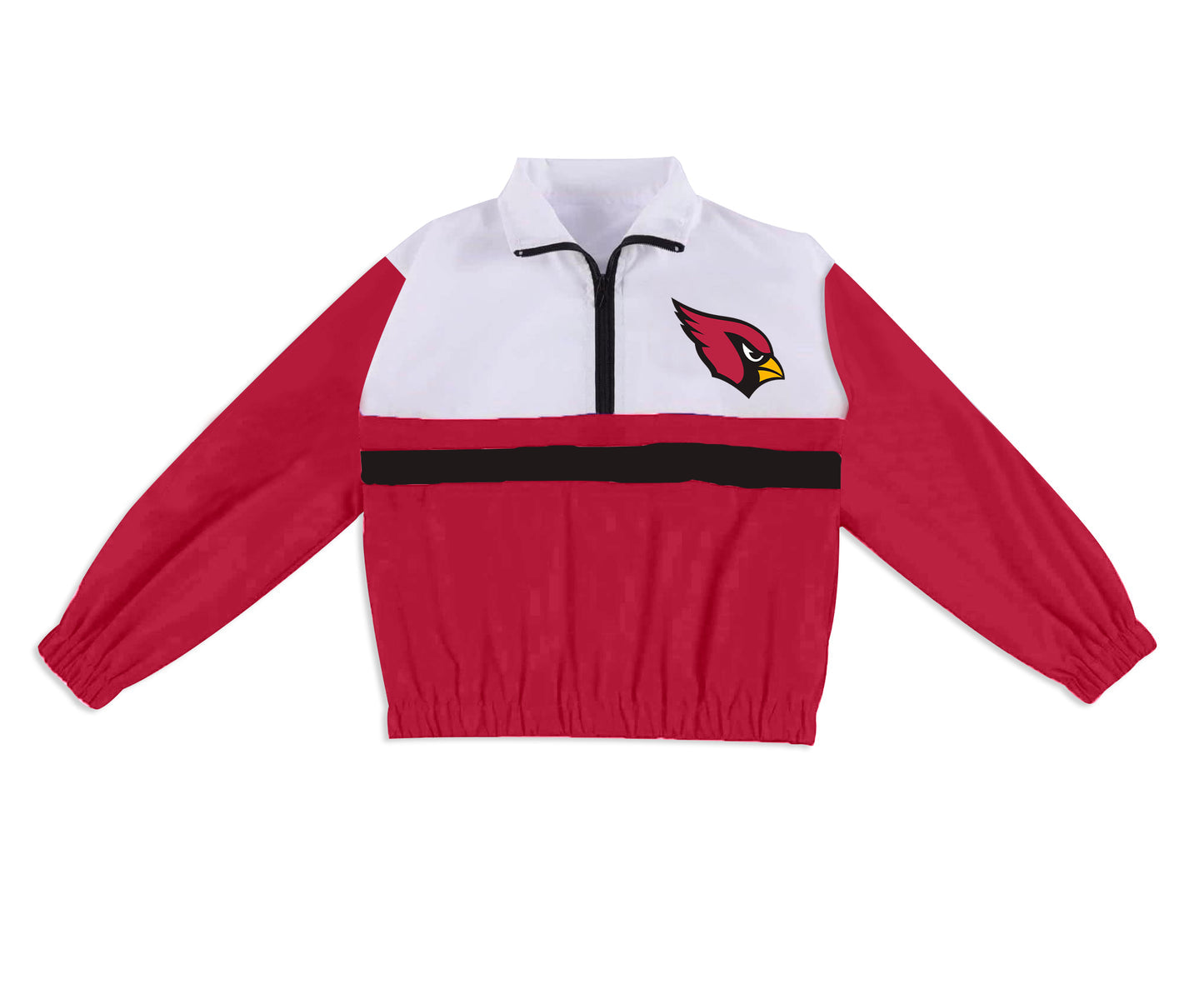 Preorder (moq 5)Baby Boys Long Sleeve Cardinals Team Zip Pullovers Tops