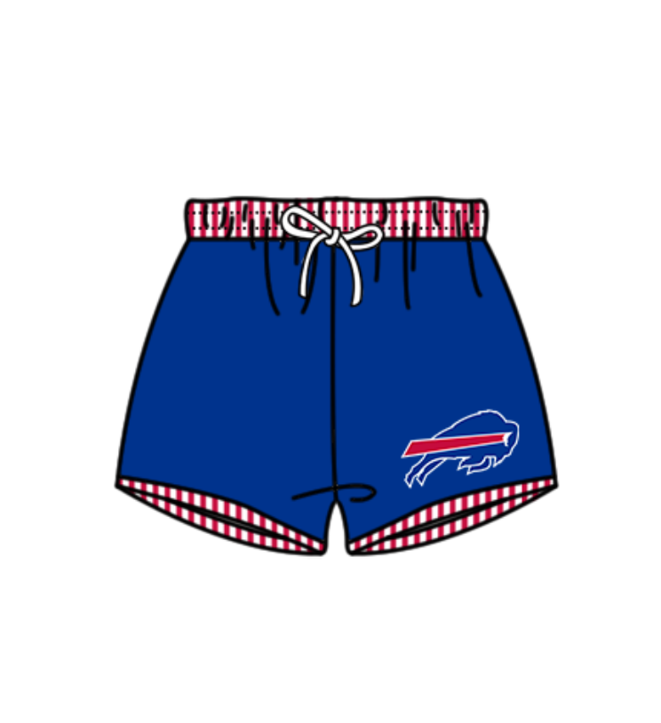 Preorder moq 5 Baby Boys Blue Team Swimming Trunks Bottom