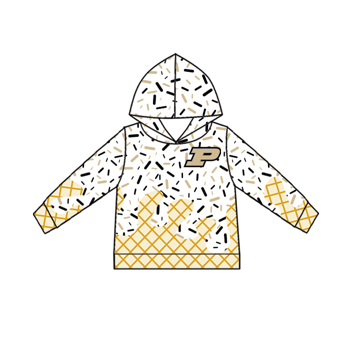 Preorder (moq 5)Baby Boys Long Sleeves P Drip Team Hoodies Top
