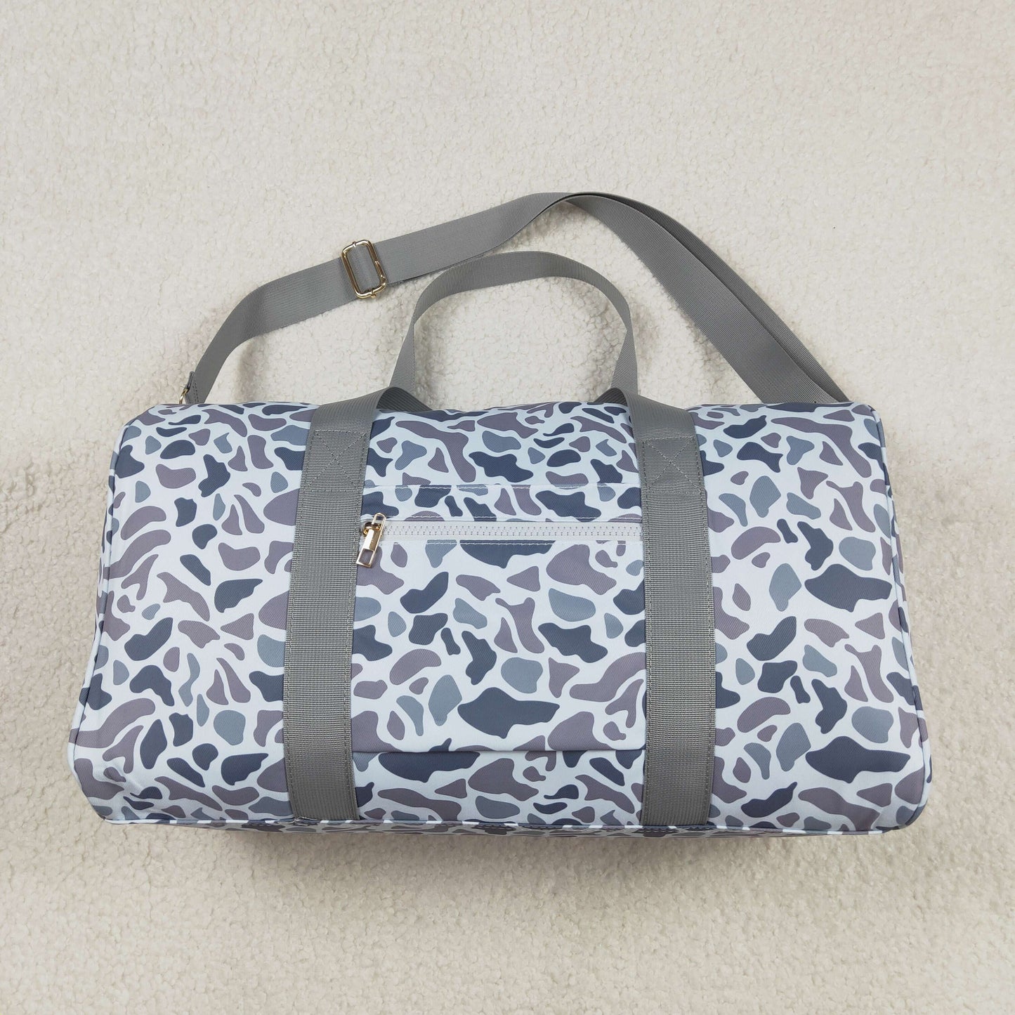 Young Adult Grey Camo Tree Branches Gym Bags