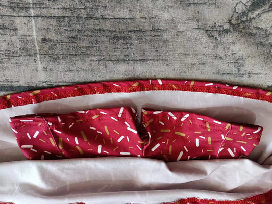 Preorder(moq 5) Baby Girls Red Team Shield Skort Bottoms