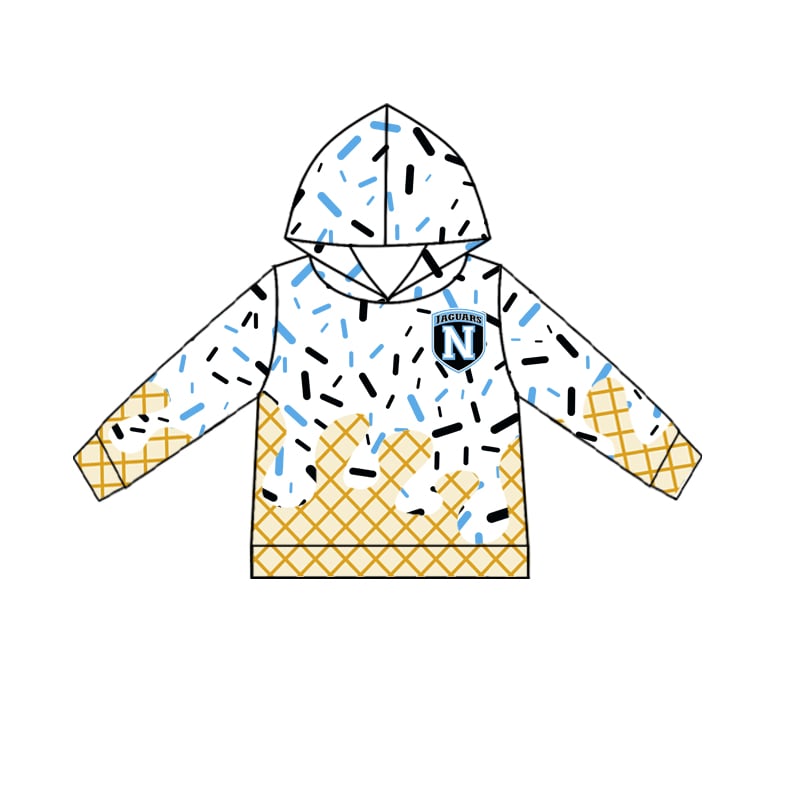 Preorder (moq 5)Baby Boys Long Sleeves Jacuars Team Hoodies Top
