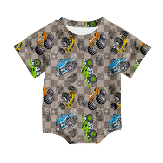 Baby Infant Boys Trucks Rompers preorder(moq 5)