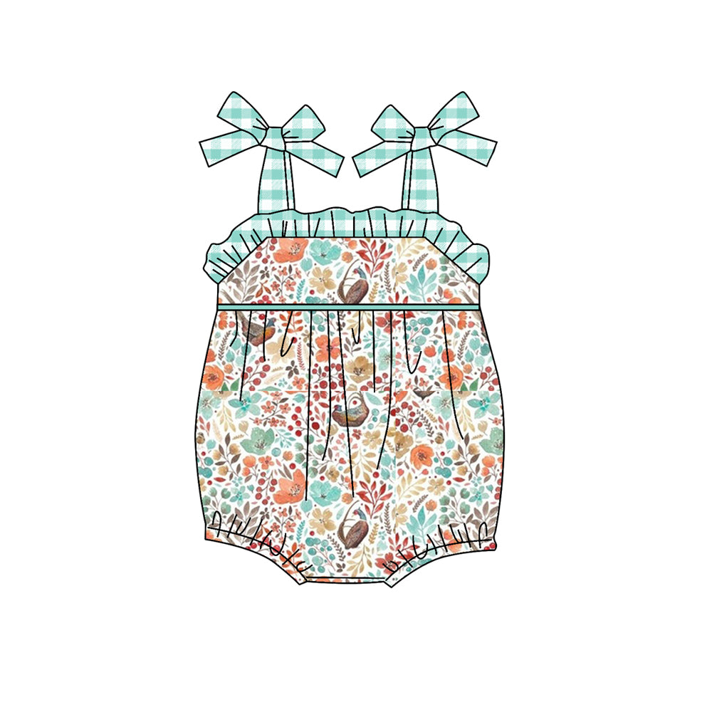 Baby Girls Straps Wild Chicken Rompers preorder(moq 5)