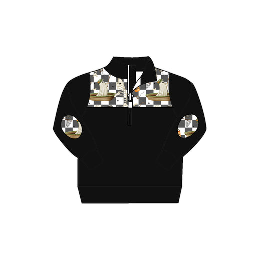 Baby Boys Halloween Ghost Fishing Pullovers Top Shirt Preorder(moq 5)