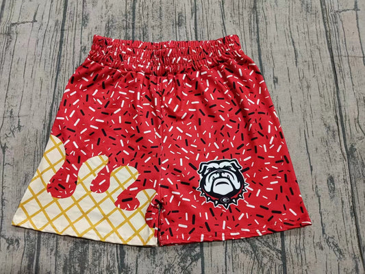 Preorder moq 5 Baby Boys Georgia Bulldog Team Shorts Bottoms