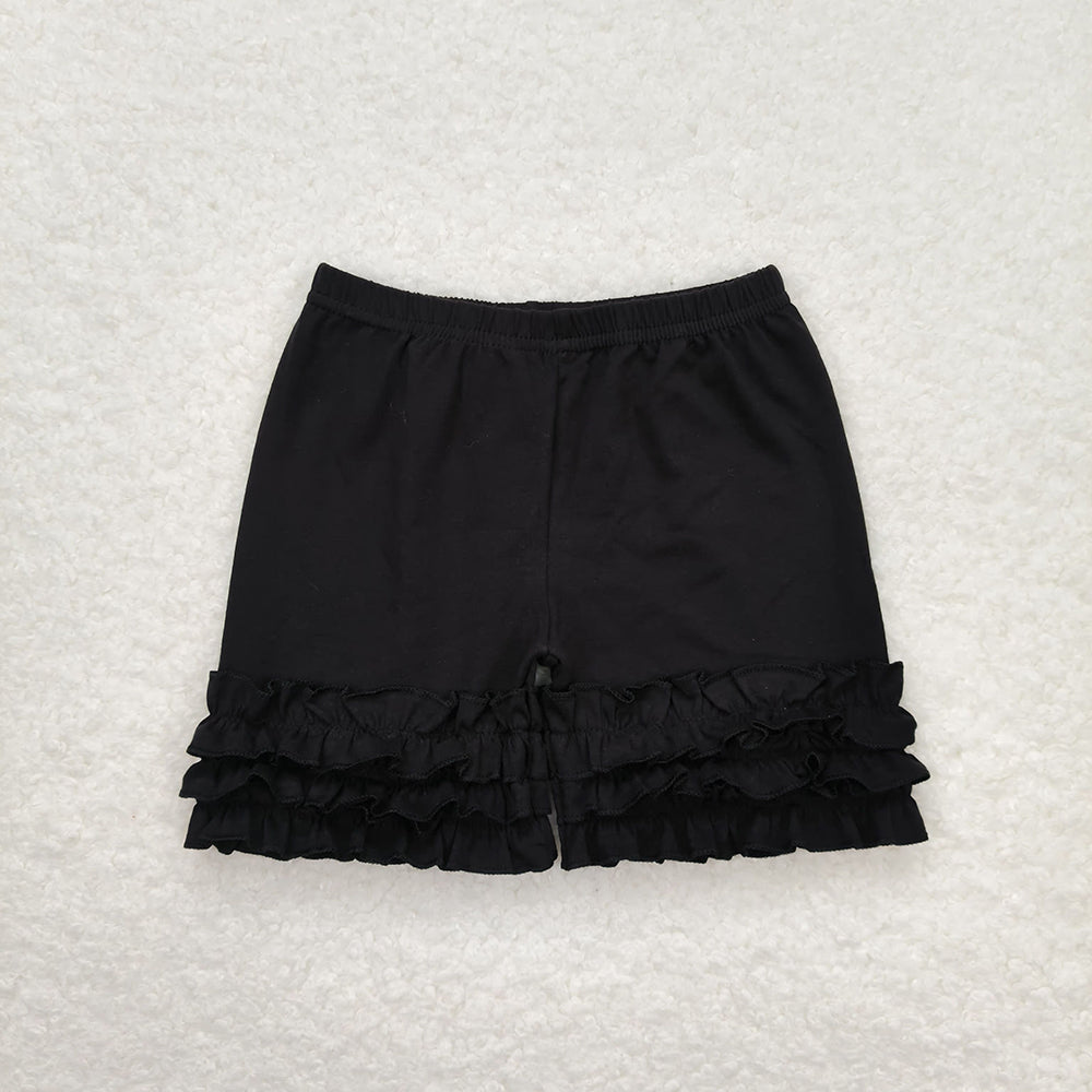 Sibling Girls Black Icing Ruffle Shirts Shorts Pants Collection