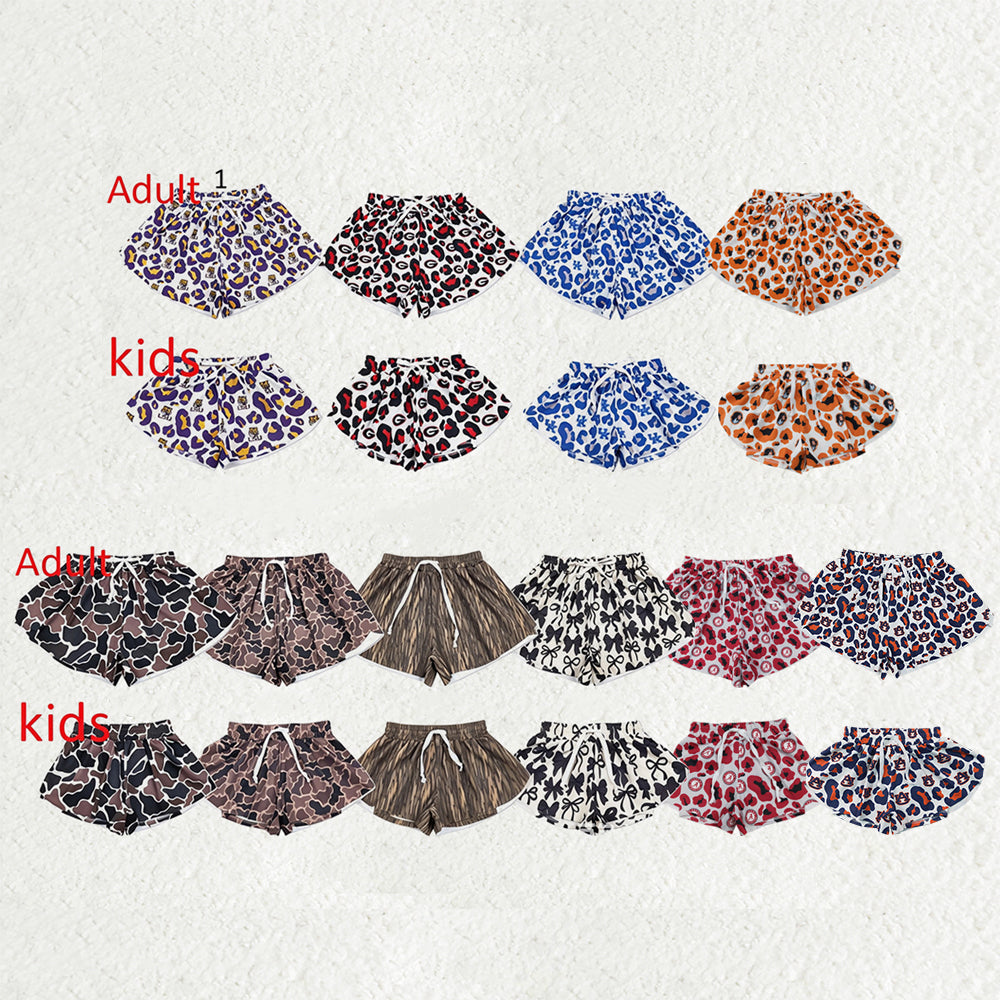 Mama and Me Girls Camo Leopard Yoga Active Butterfly Shorts Bottoms