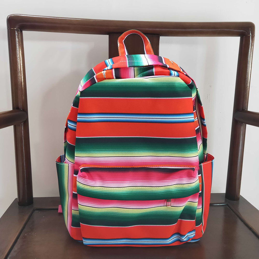 Sibling Baby Kids Children Western Stripe School Back Bags