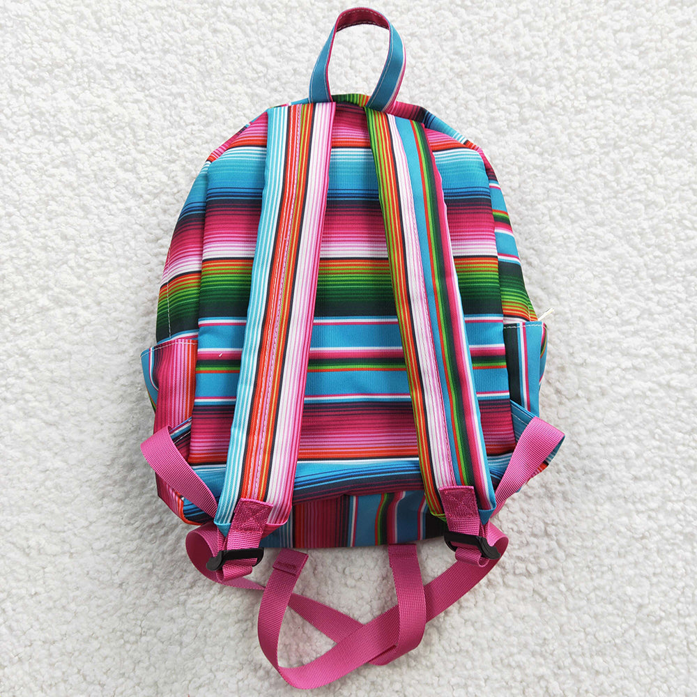 Sibling Baby Kids Children Western Stripe School Back Bags