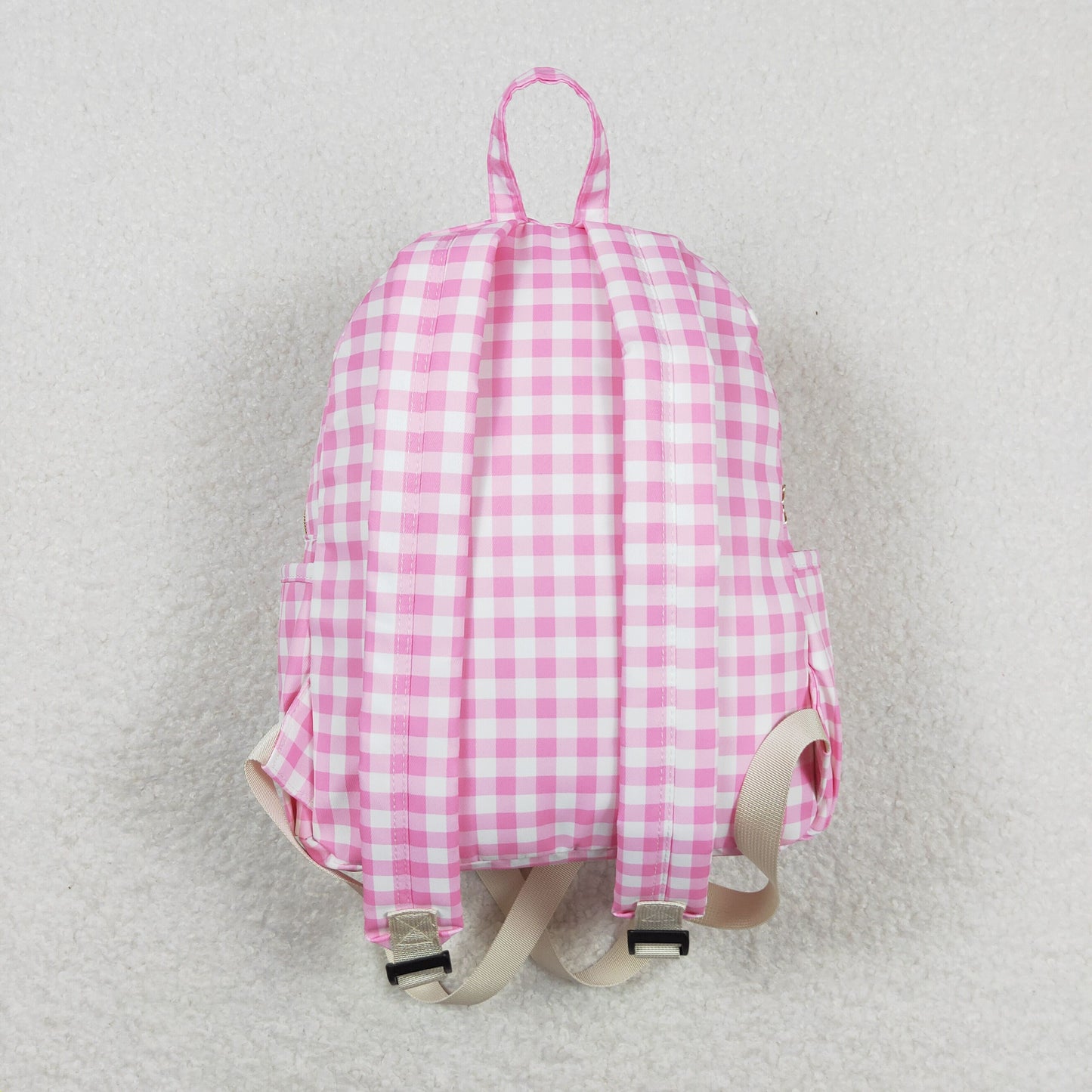 USA Shop Baby Girls Pink Checked School Backpack Bags