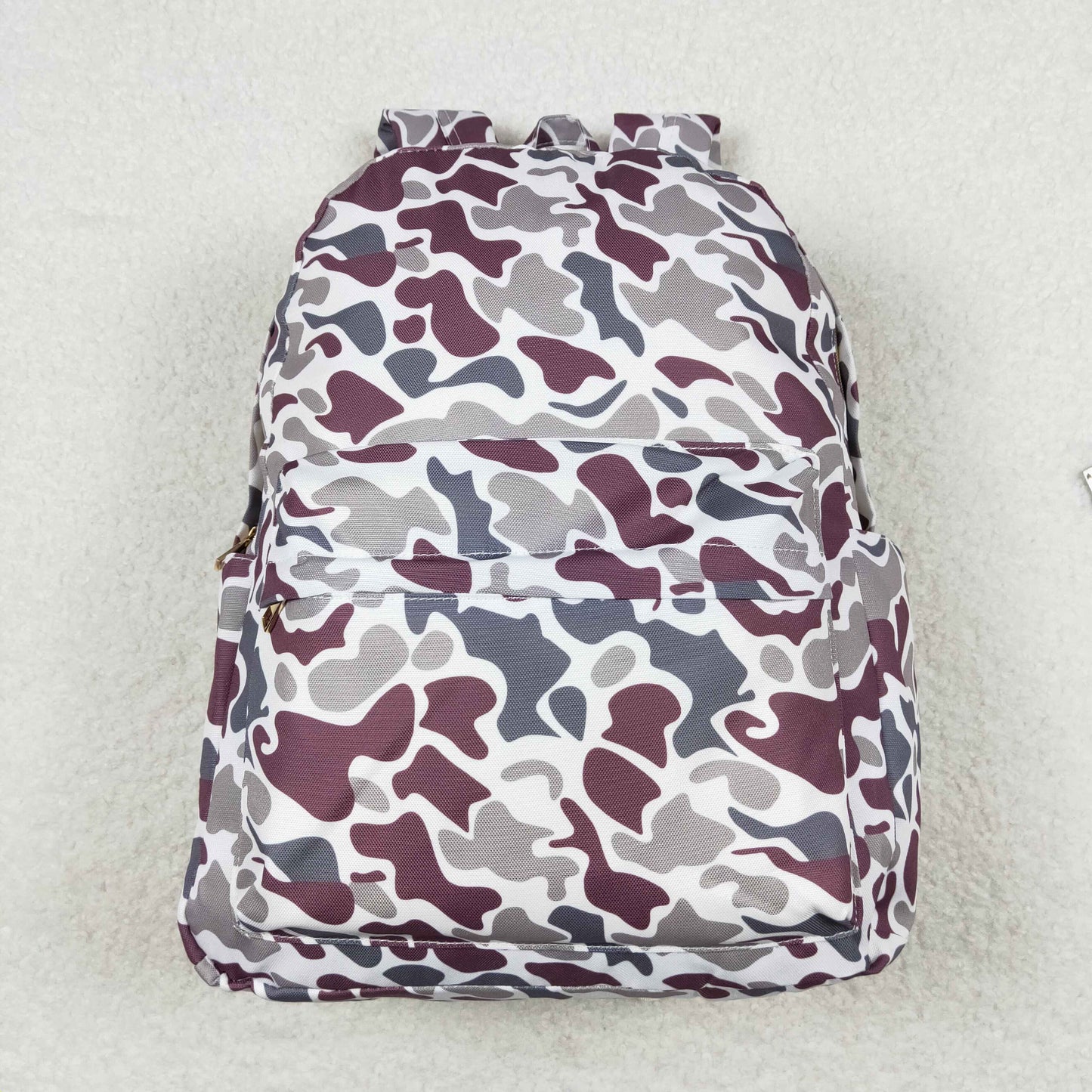 Sibling Baby Kids Boys Camouflage Backpack Zip Back Bags