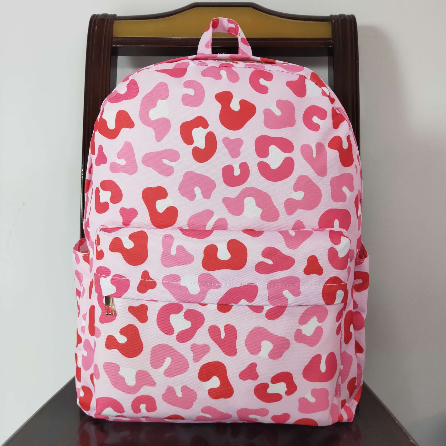 Baby Kids Girls Valentines Pink Leopard Back Bags
