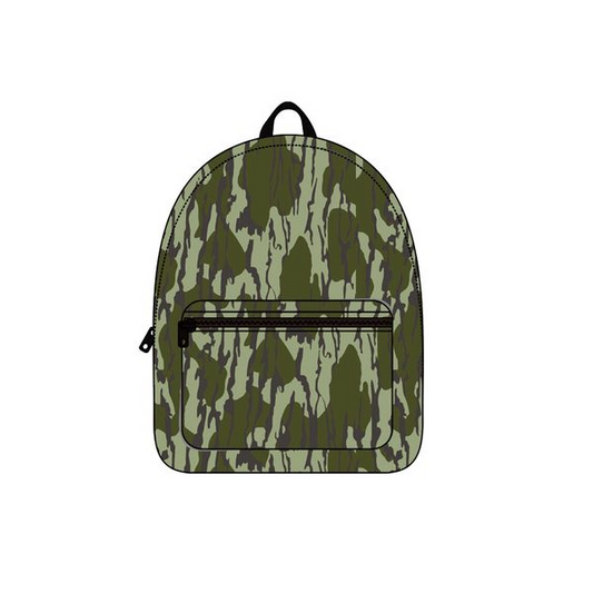 Baby Kids Green Camo Tree Branches Back Bags Preorder