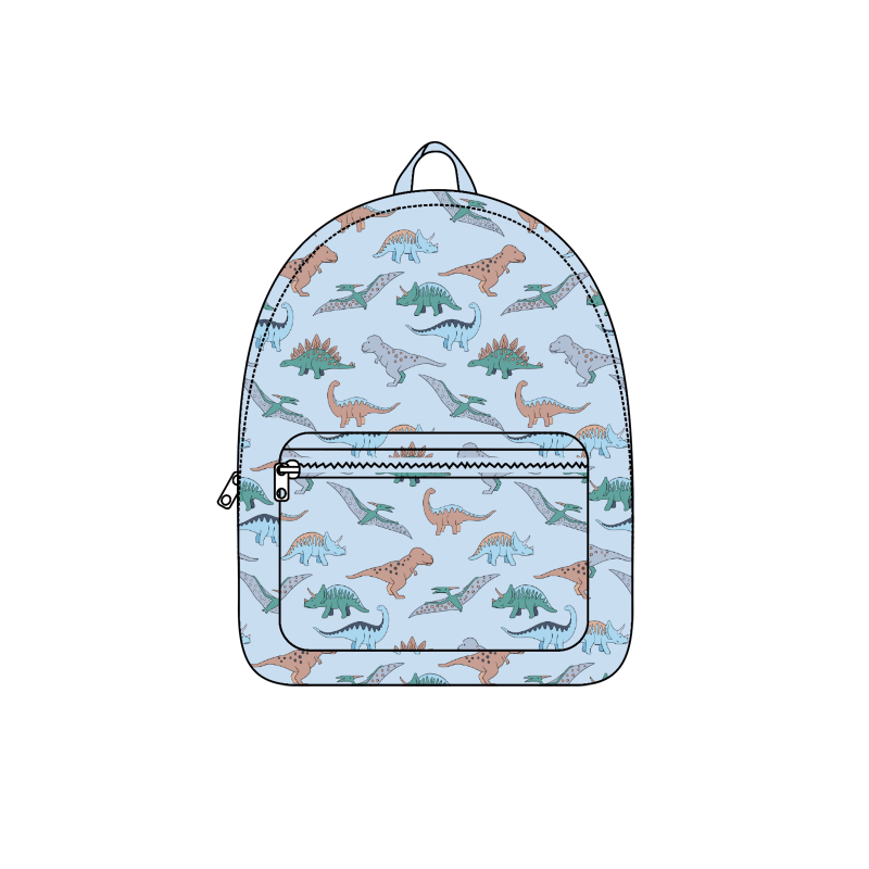 Baby Kids Boys Blue Dinosaurs Backpack Back Bags Preorder