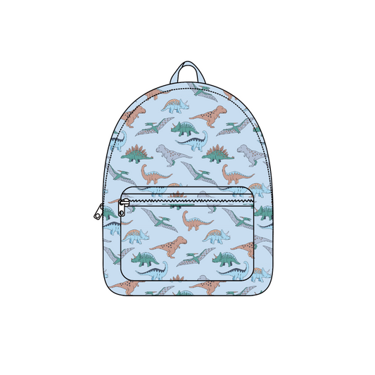 Baby Kids Boys Blue Dinosaurs Backpack Back Bags Preorder