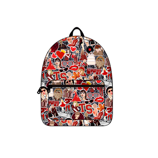Baby Kids Girls Red Color Singer Backpack Back Bags Preorder