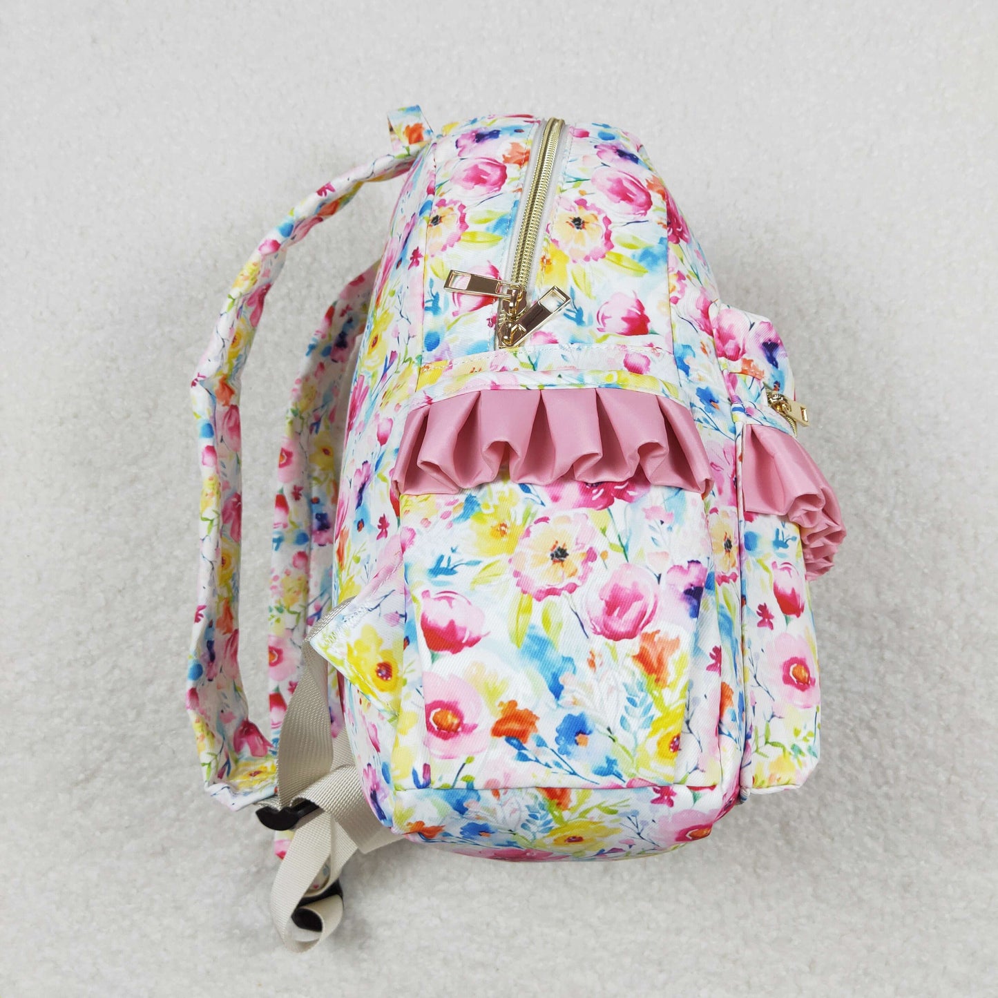 USA Shop Baby Children Colorful Flowers School Backpack Bags