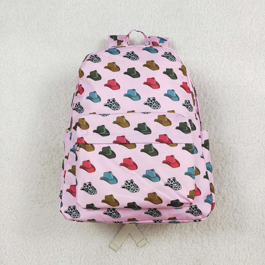 Baby Kids Girls Pink Hats Western Backpack Back Bags