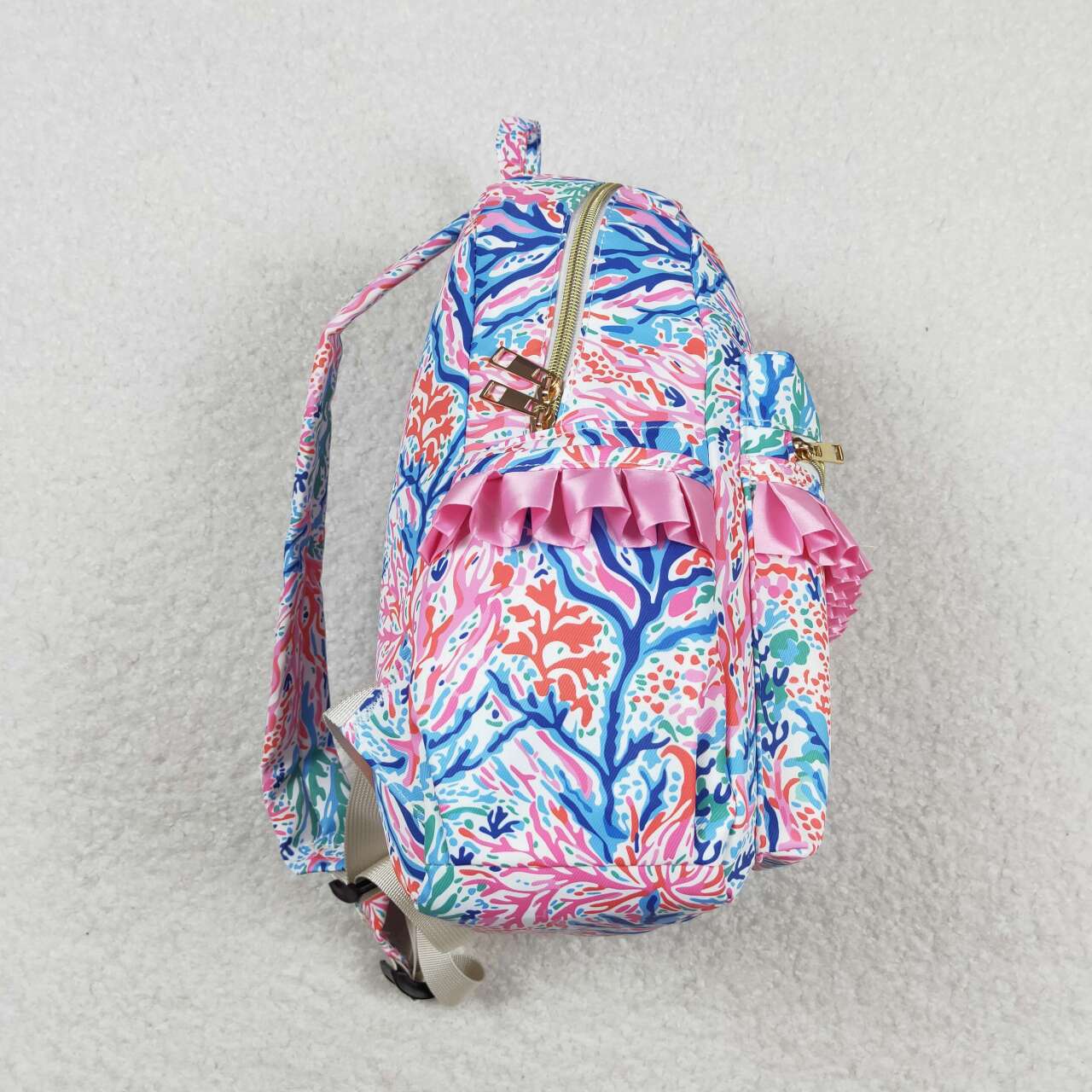 USA Shop Baby Girls Colorful Camo Print School Backpack Bags