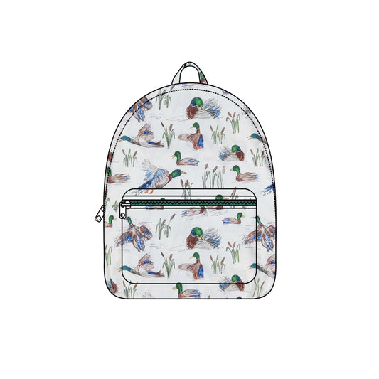Baby Kids Flying Ducks Grey Backpack Back Bags Preorder