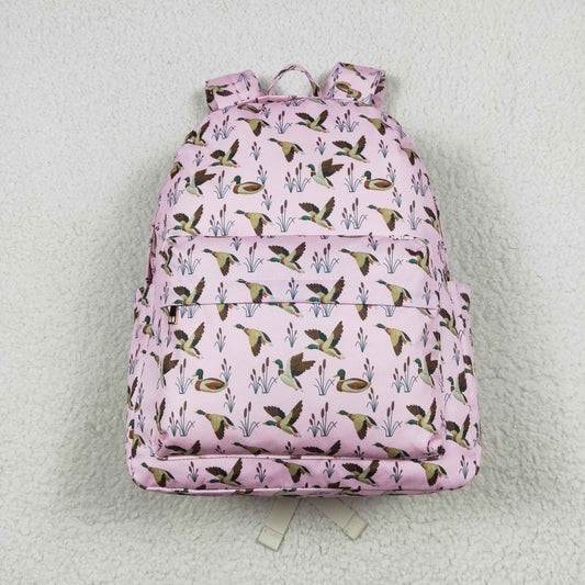 USA Shop Baby Girls Pink Ducks Hunting School Backpack Bags