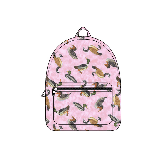Baby Kids Girls Pink Ducks Backpack Back Bags Preorder
