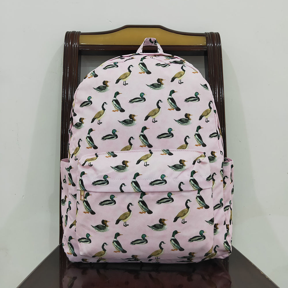 Baby Kids Girls Pink Ducks Backpack Back Bags