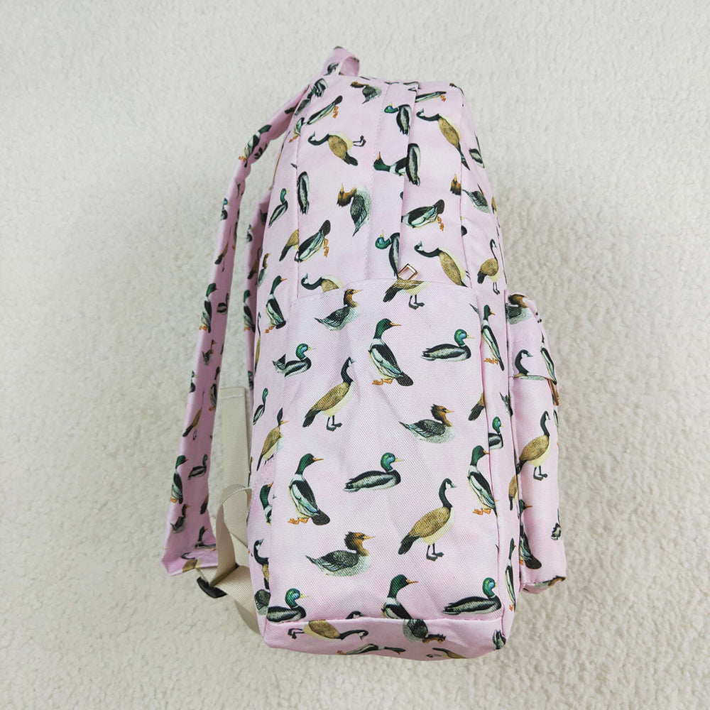 Baby Kids Girls Pink Ducks Backpack Back Bags