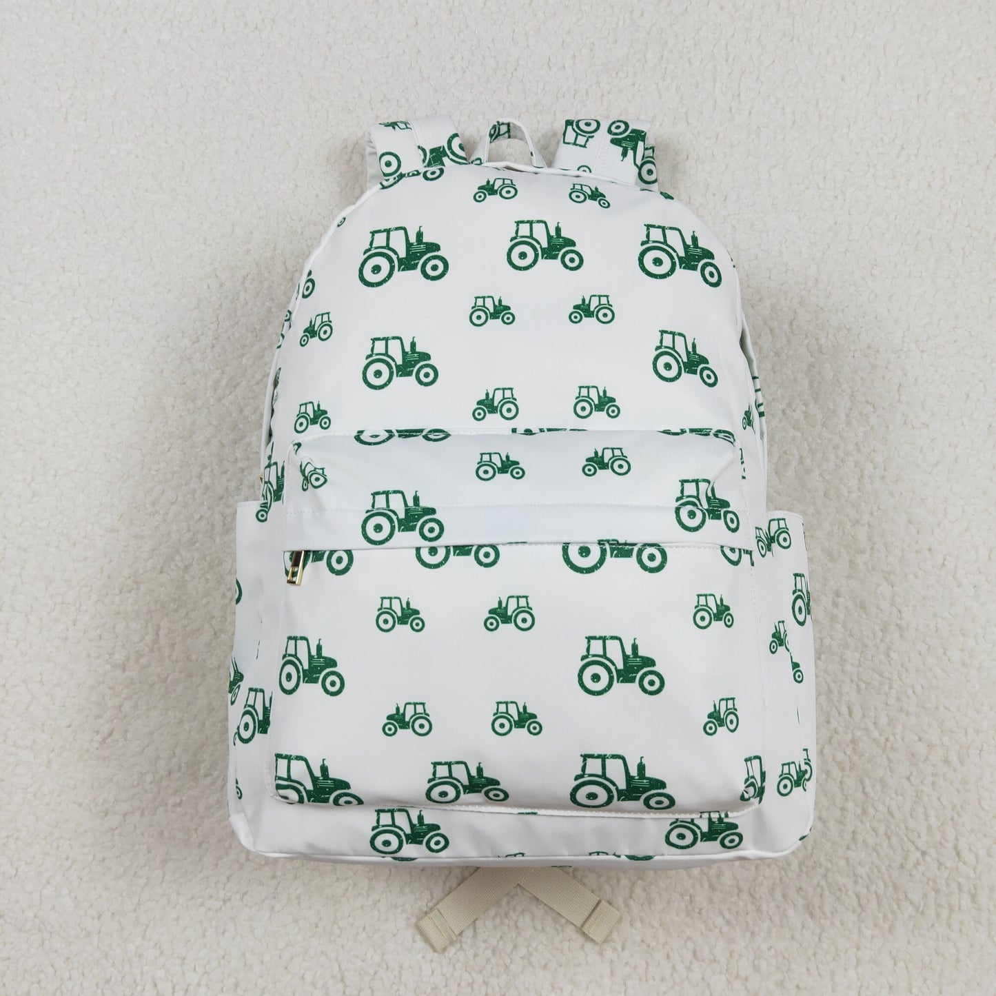 USA Shop Baby Green Trucks Farm School Backpack Bags