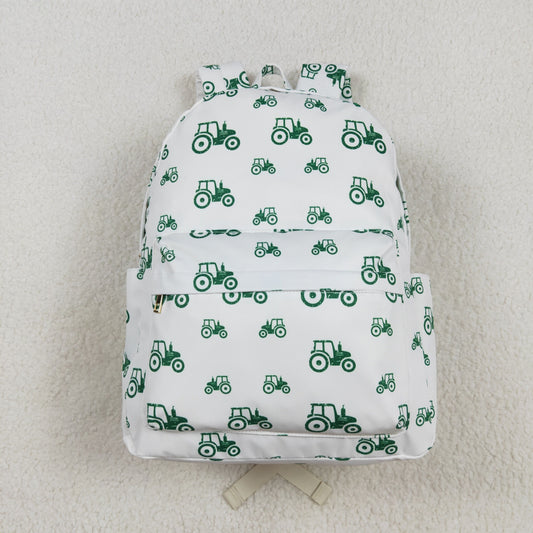 USA Shop Baby Green Trucks Farm School Backpack Bags
